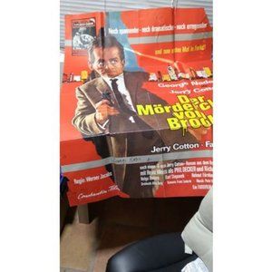 Original George Nader movie poster Autographed